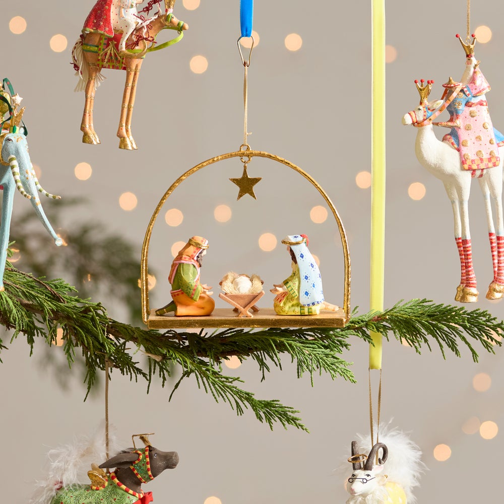 MACKENZIE-CHILDS Mackenzie-chilllds Patience Brewster Nativity Holy Family Ornament - Image 5