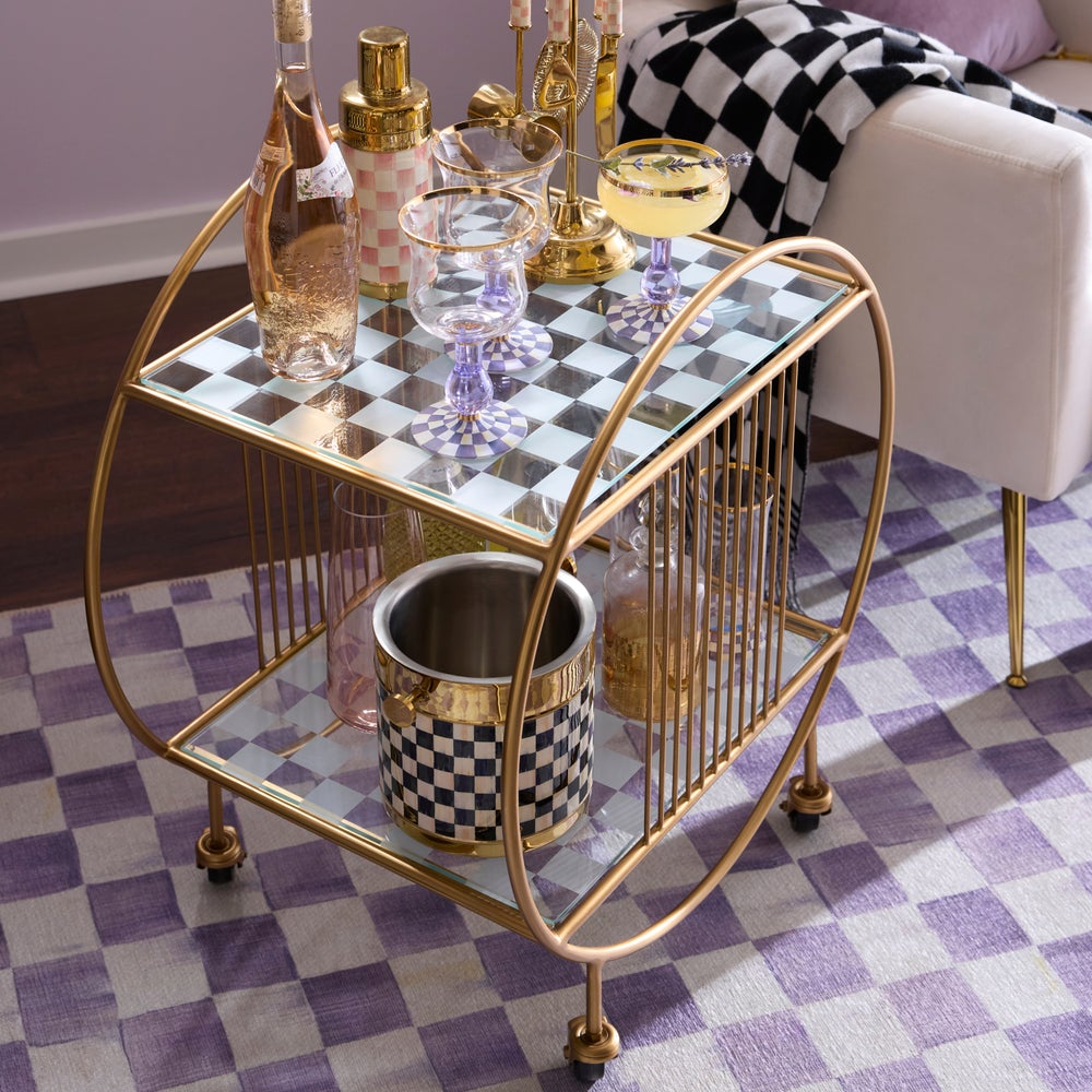 MACKENZIE-CHILDS Mackenzie-chilllds Gambit Bar Cart - Image 2