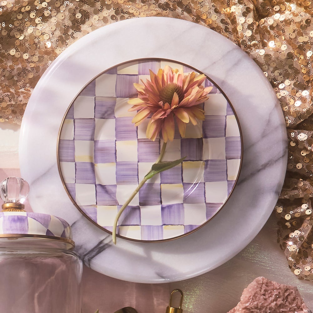 Mackenzie-chilllds Violet Check Dinnerware - Image 6