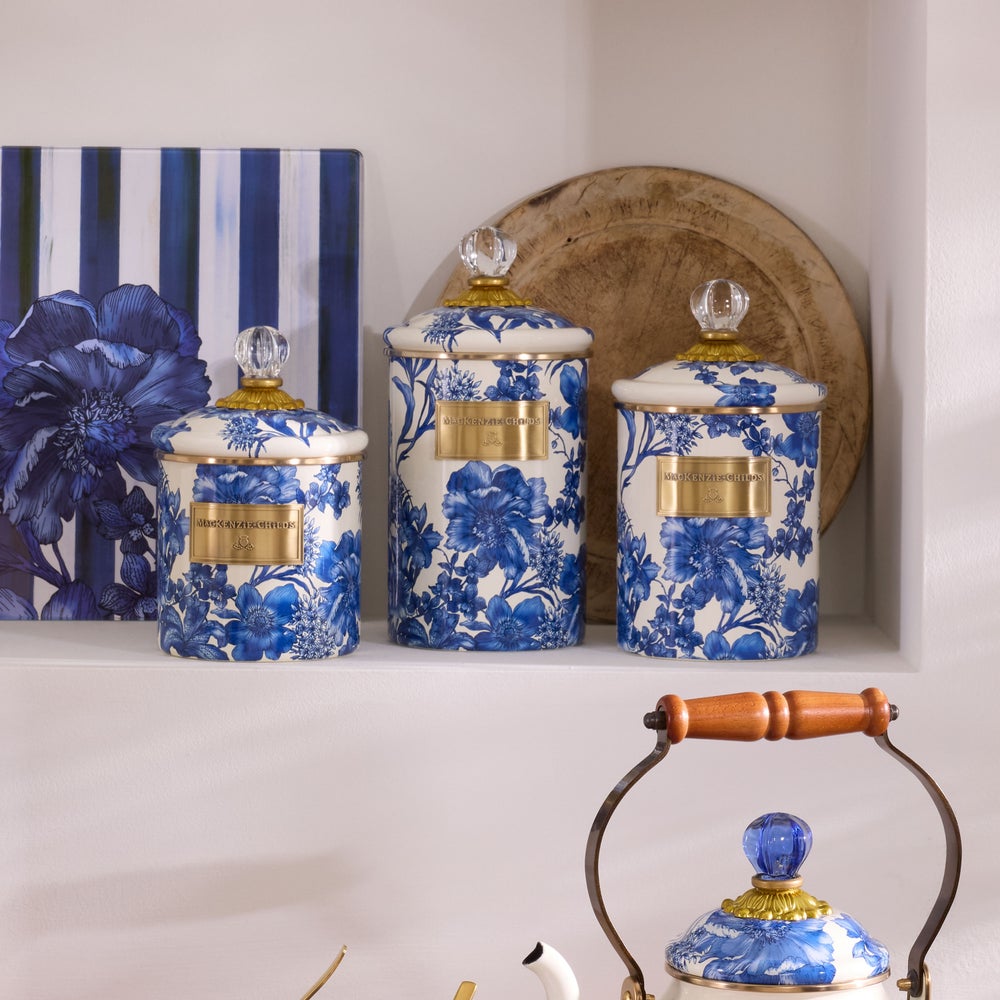 MACKENZIE-CHILDS Mackenzie-chilllds Royal English Garden Enamel Canisters - Image 6