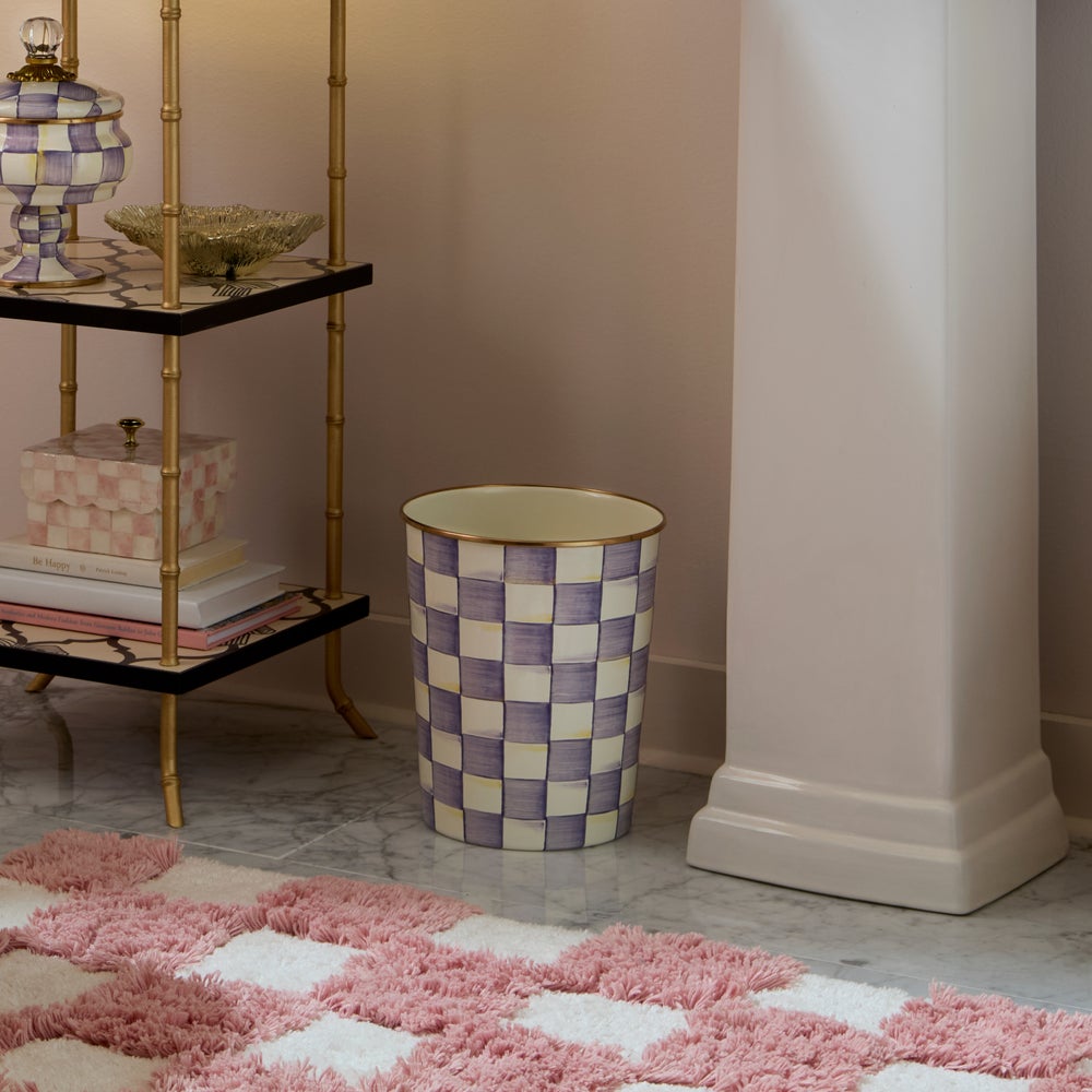 Mackenzie-chilllds Violet Check Enamel Bath Collection - Image 6
